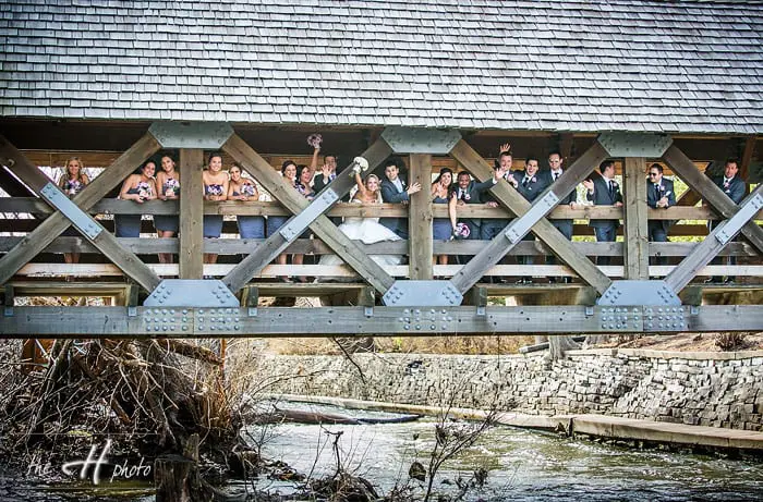 the well know bridge in Naperville