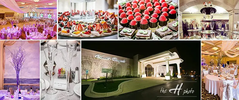 amazing sweet table and details of the wedding venue in Adisson