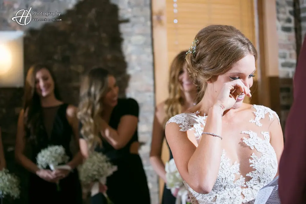 bride crying