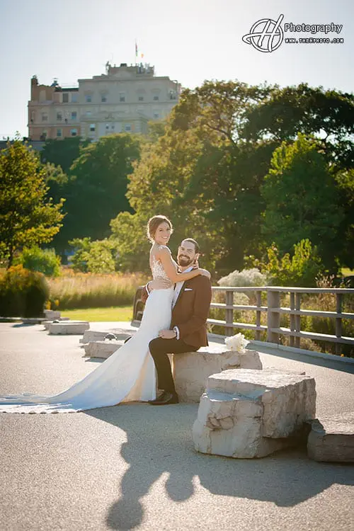wedding picture in Lincoln park