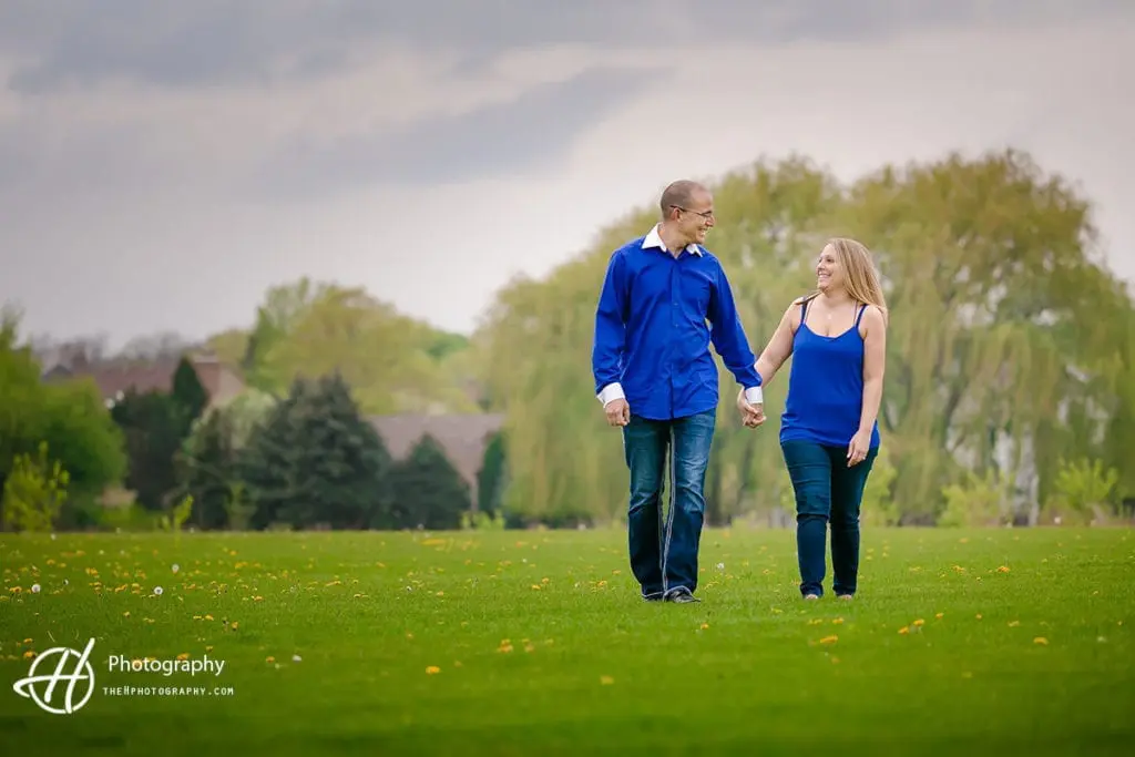 Ross and Angela candid photo