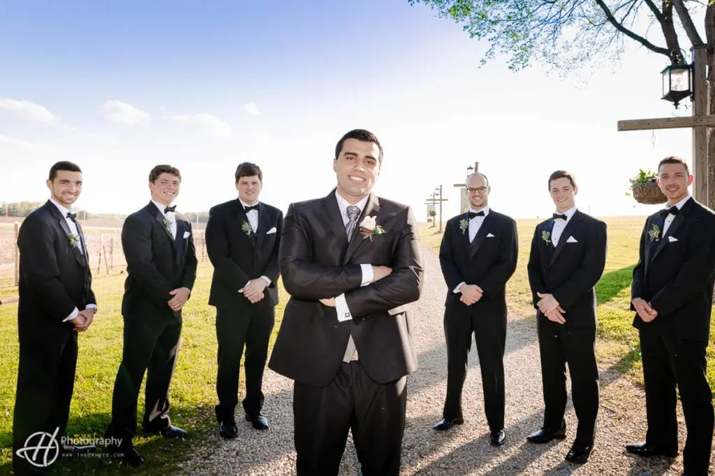 groom with groomsmen