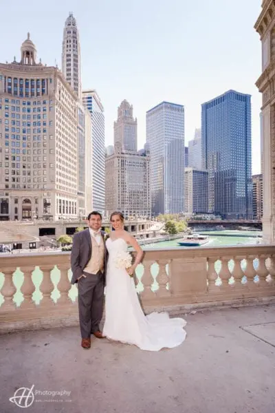 posing by MAgnificient Mile Chicago