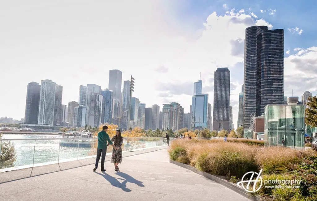 Chicago in background