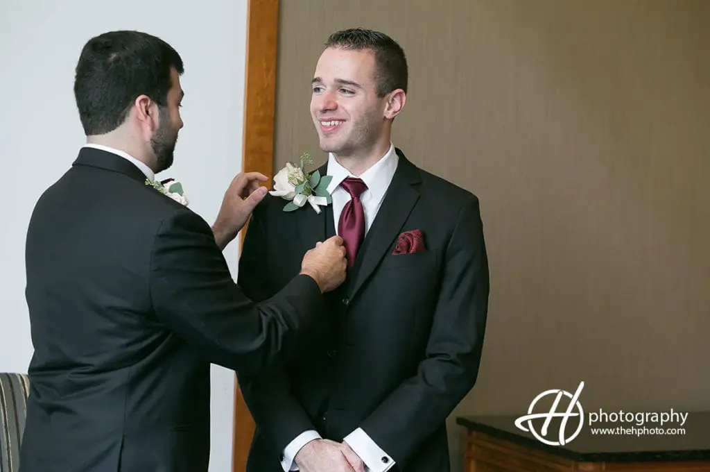 groom getting ready