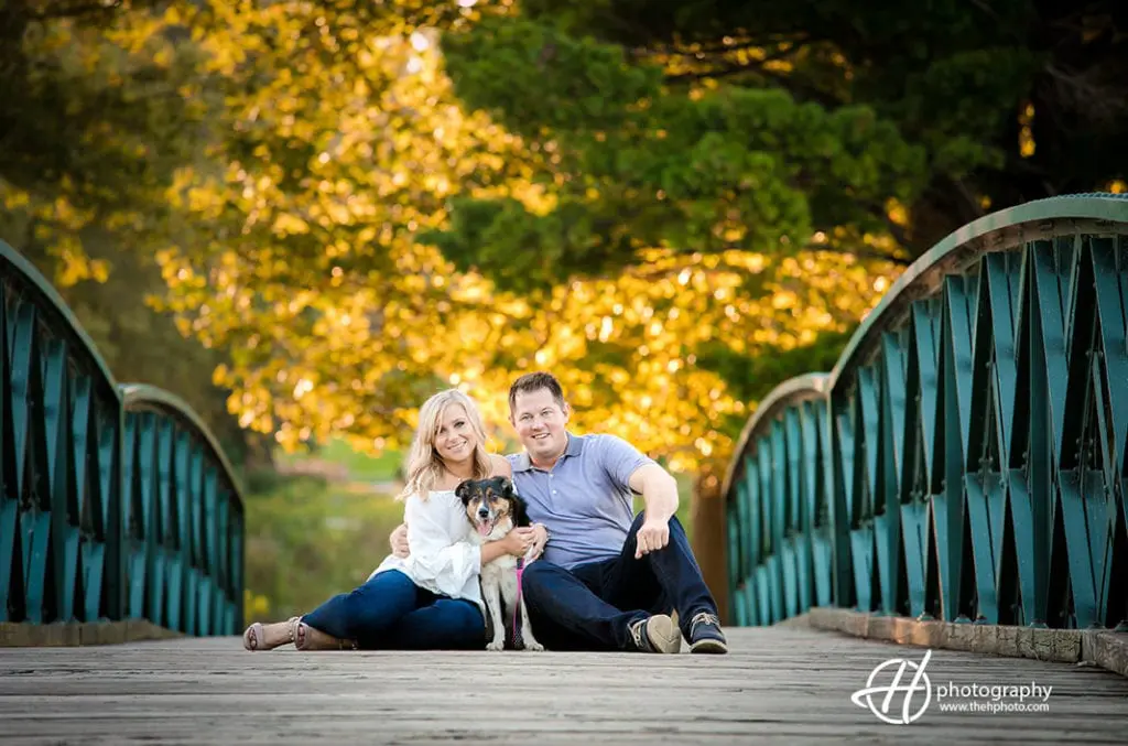 engagement on the bridge