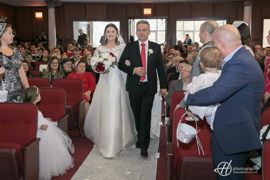 walking down the aisle