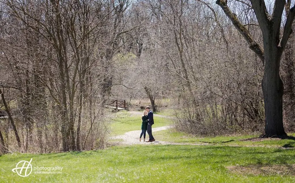 walking down the path