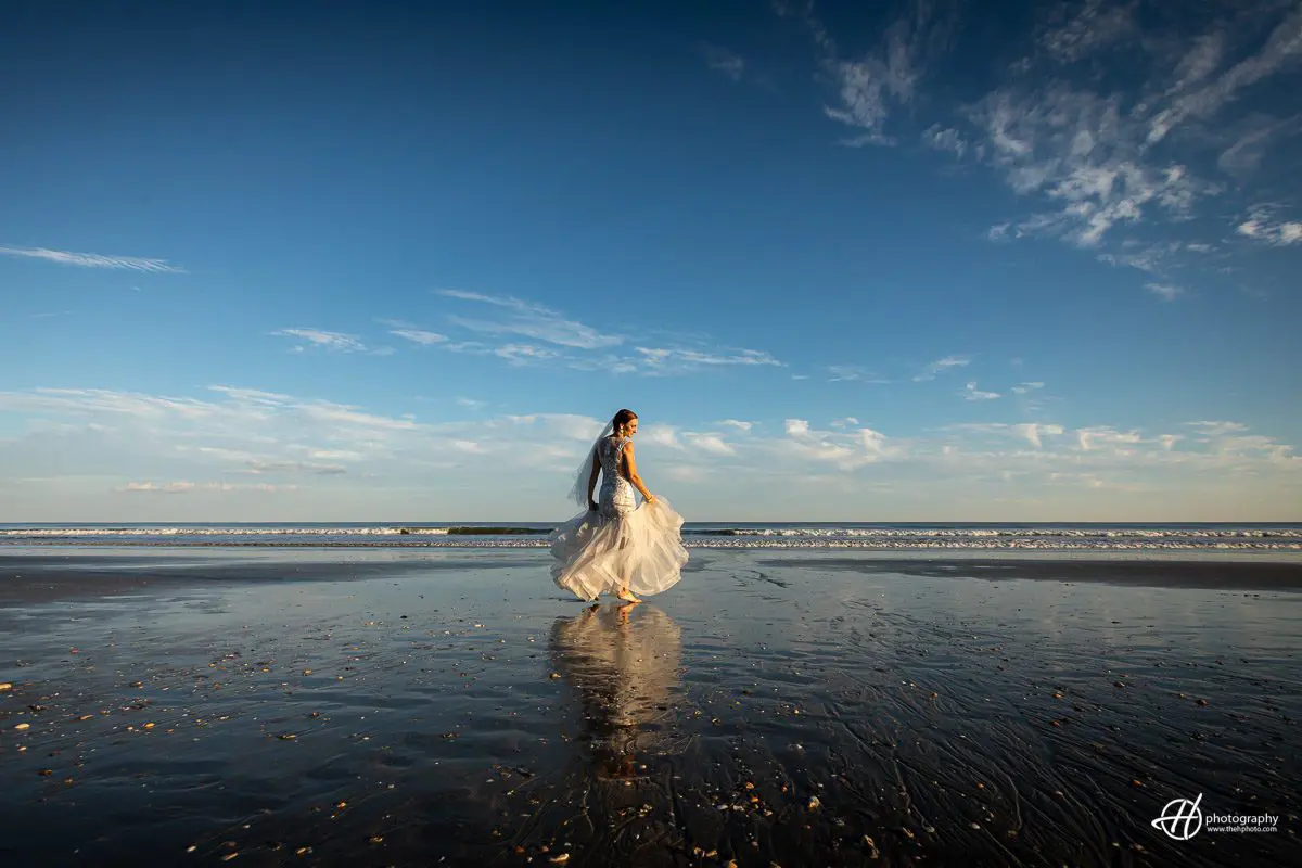 bride on Myrtle Beach 