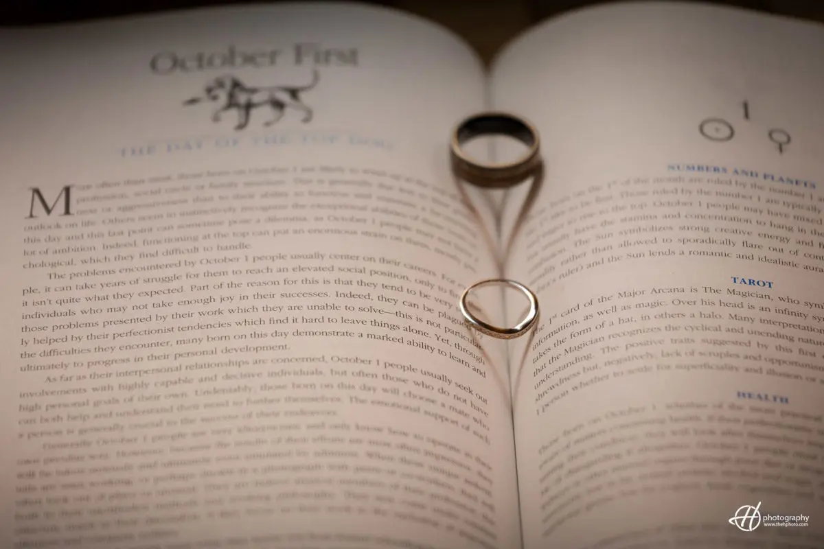rings on tarot book