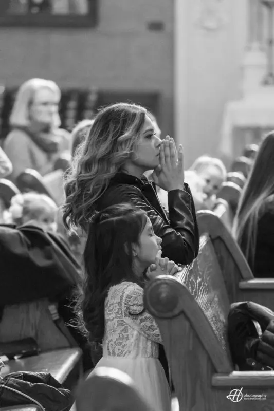 Candid shot in the church. candid shot