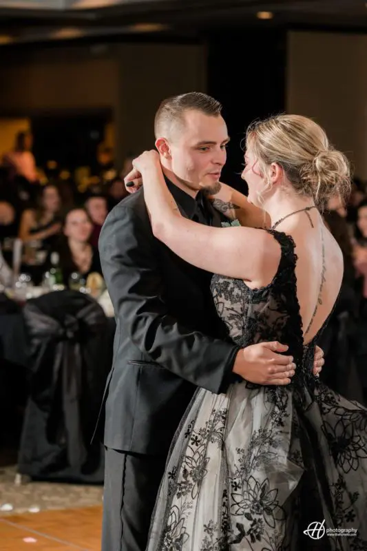 The first dance as husband and wife.