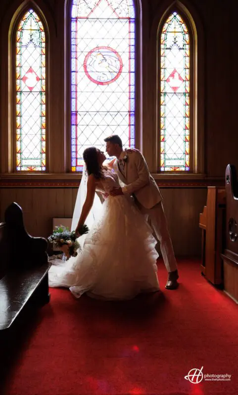 Naper Settlement wedding photo 