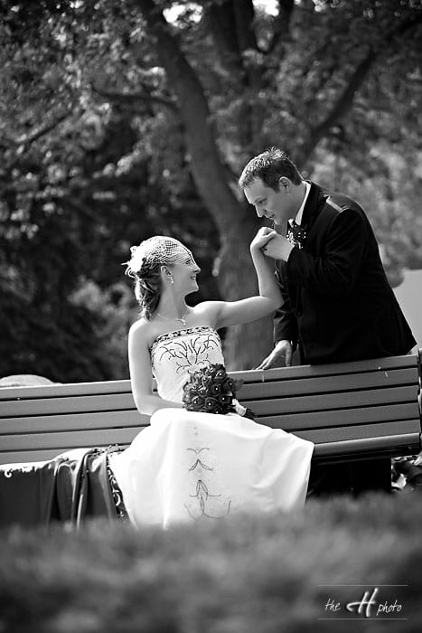 black and white wedding photos