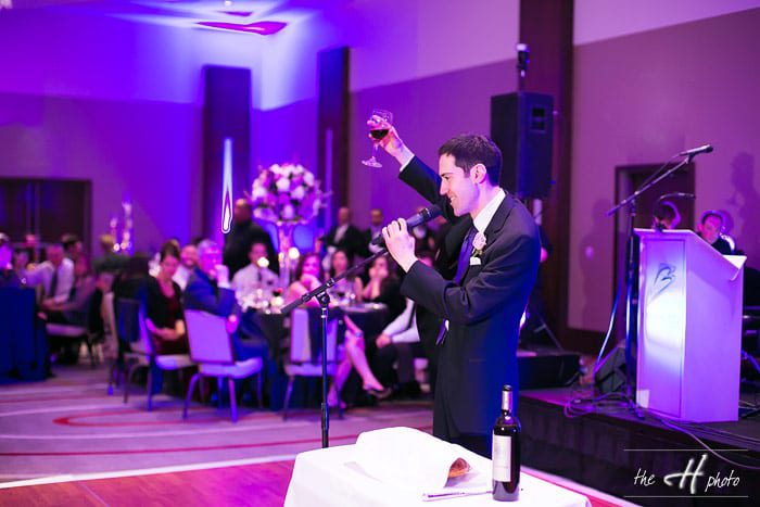 Toast by the bride's brother" 