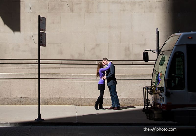engagement photos on the H wedding photography website