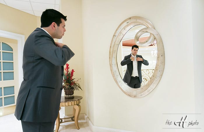 groom getting ready 