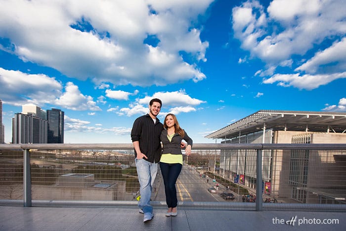  posing Art Institute bridge