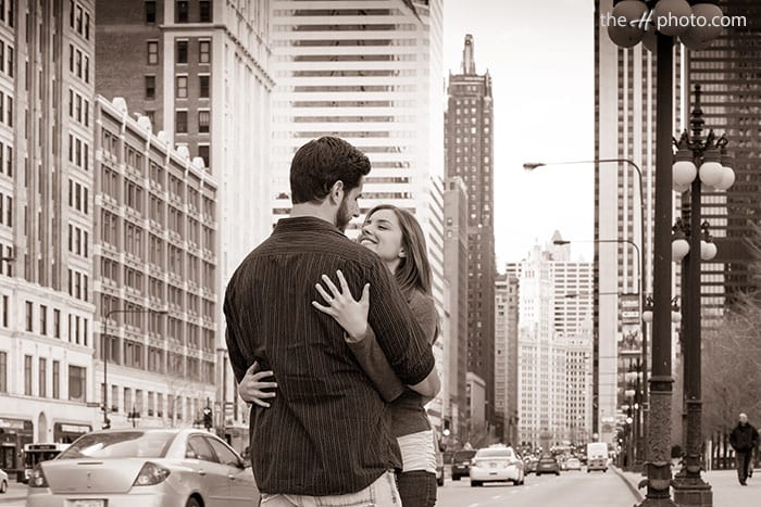 Michigan avenue on spring 