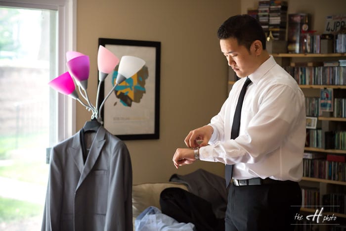 Josh is geting ready