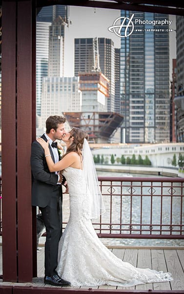 Bride and groom - Kenzie Bridge Chicago 