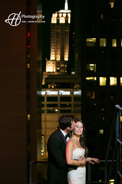 unique wedding photos Allerton Hotel Chicago 