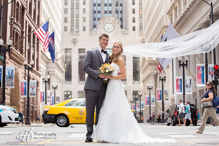 Wedding Photos Chicago Board of Trade 
