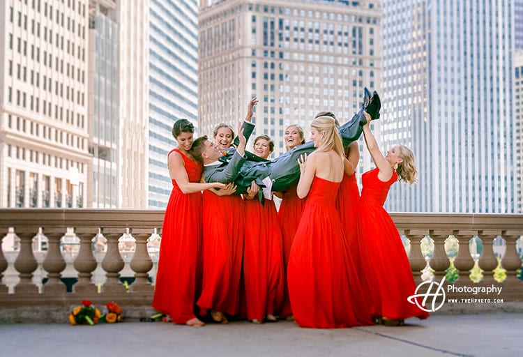 Funny Wedding Photo Magnificent Mile 