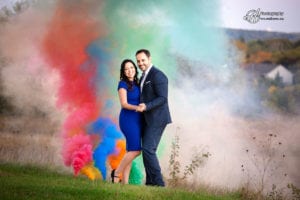 Dany and Natasha | Sparklers and Colored Fog Engagement Session