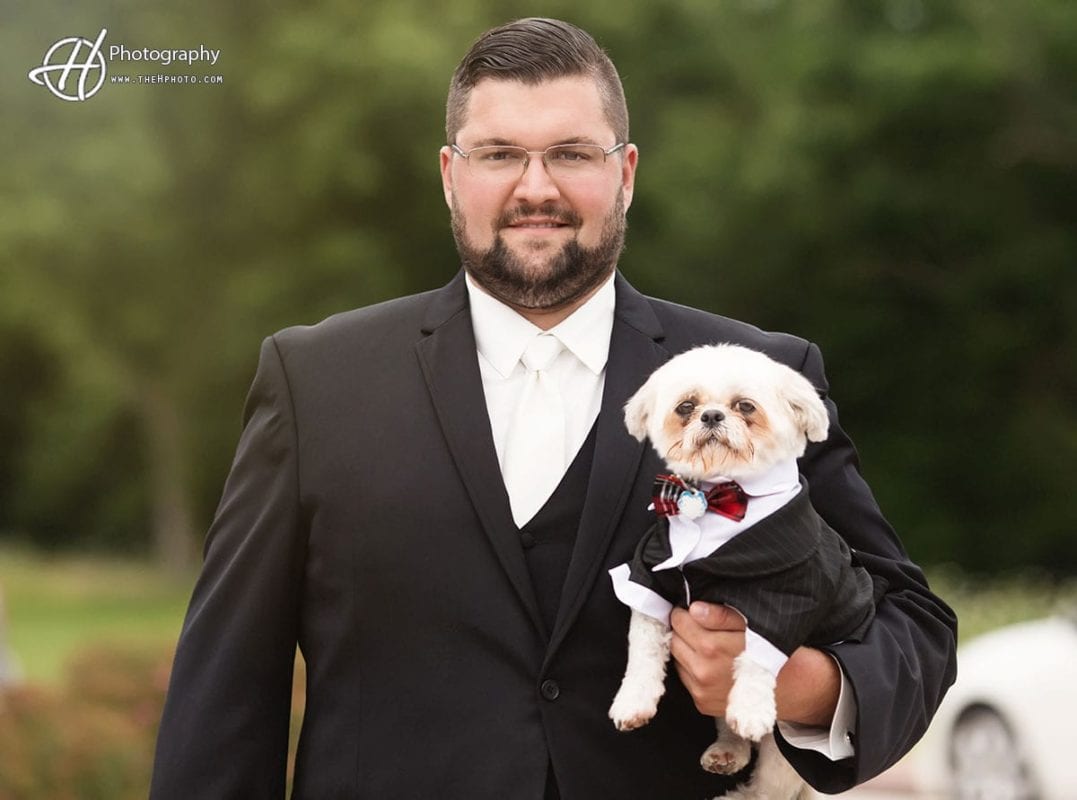 groom-with-dog