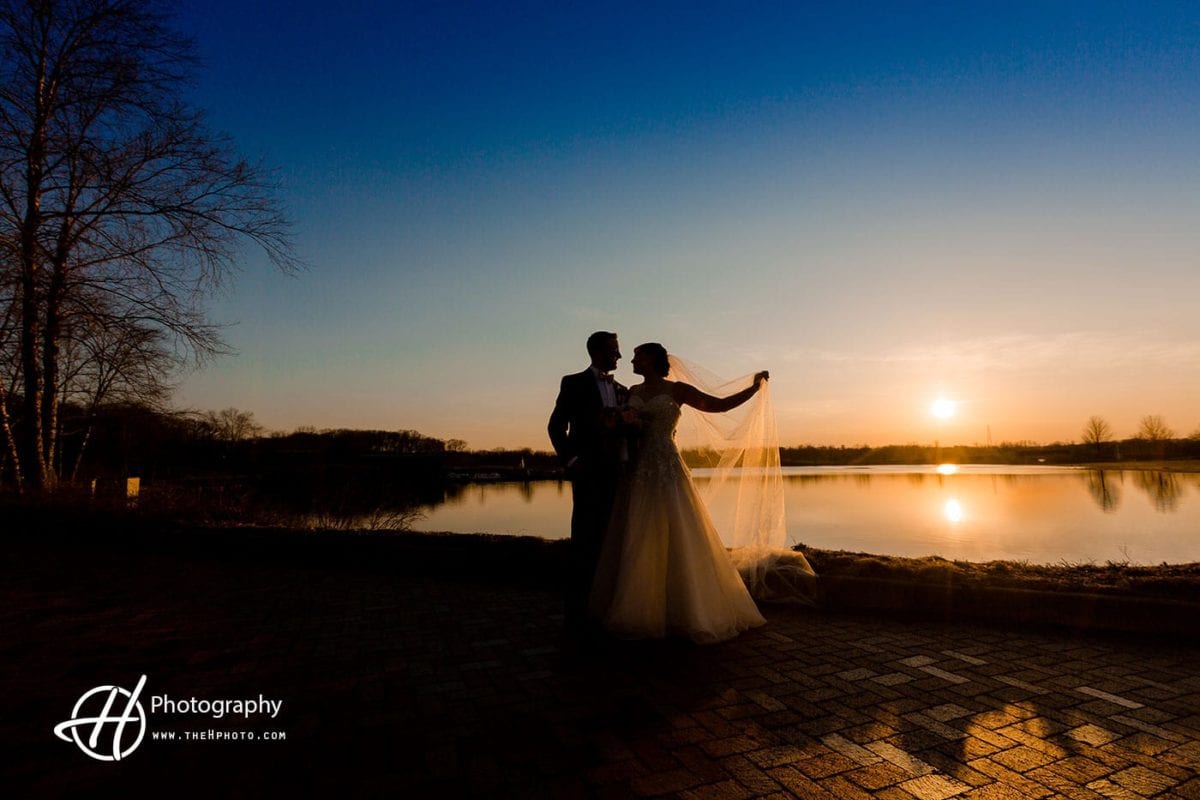 Independence-Grove-Libertyville-wedding-sunset
