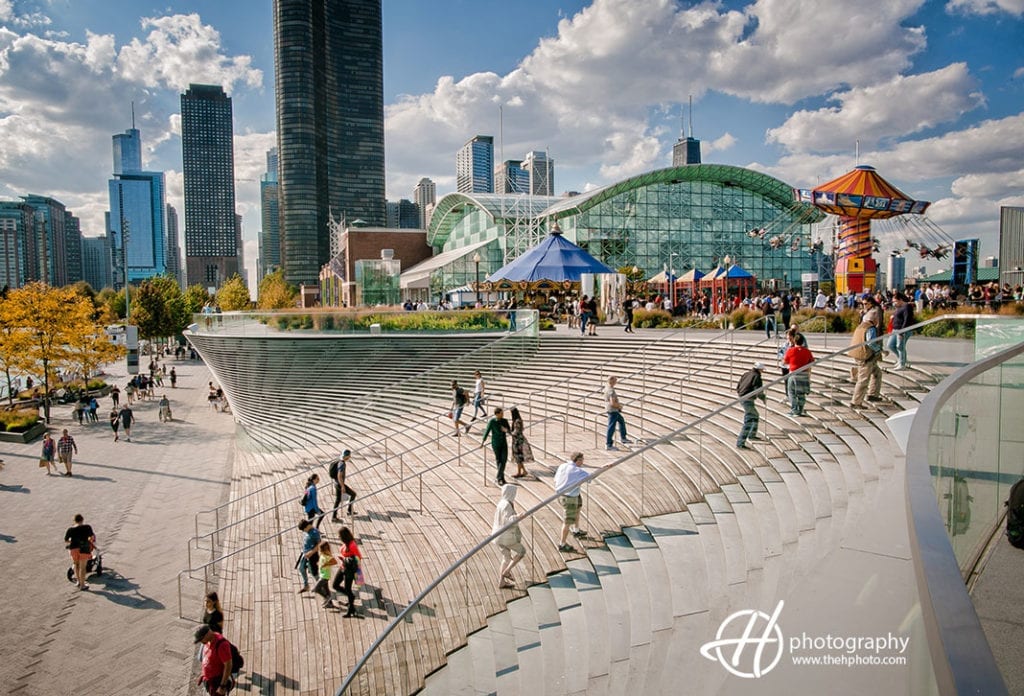 Redesigned Navy Pier Square
