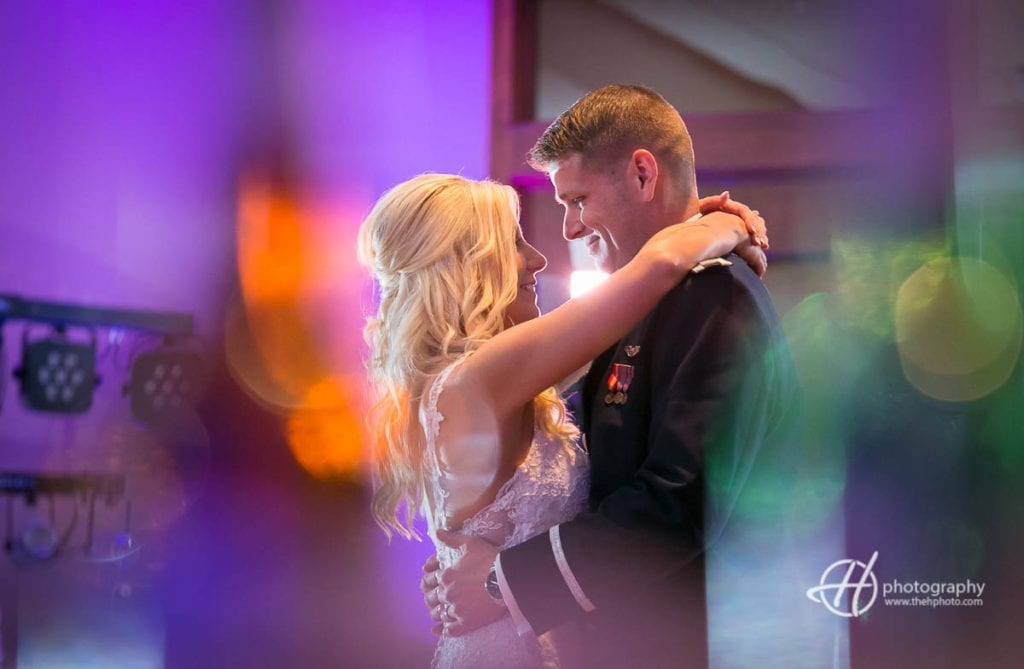 colorful portrait of first dance