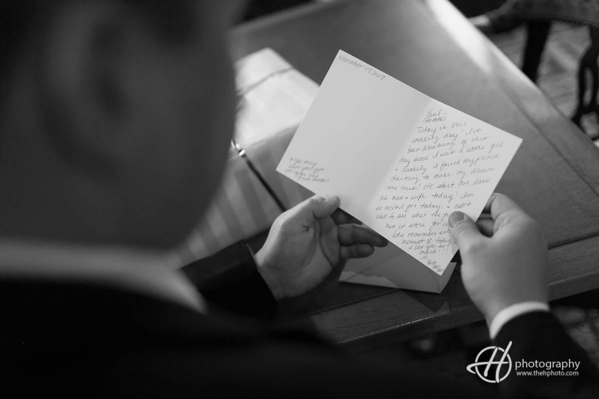 letter for groom