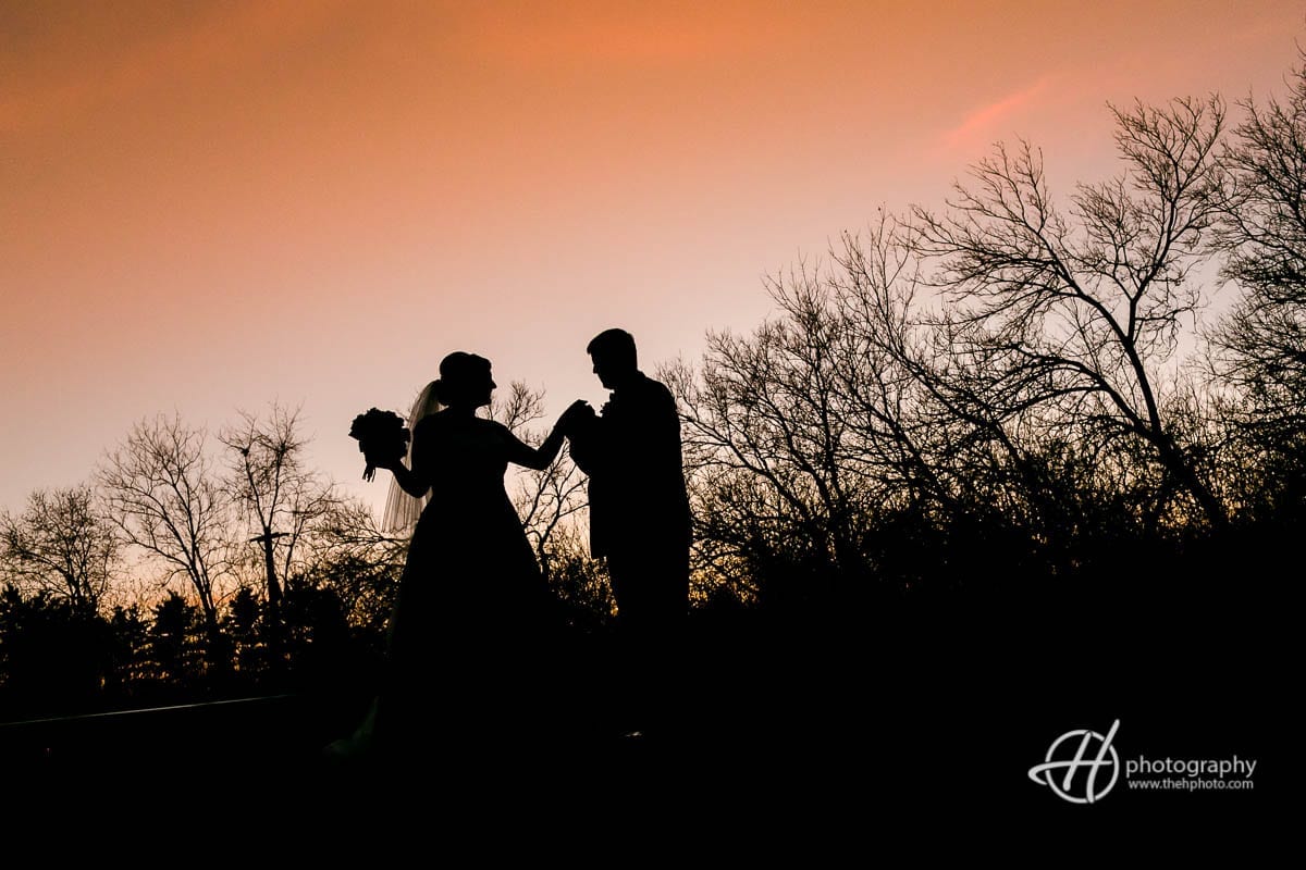 Sunset wedding pic.