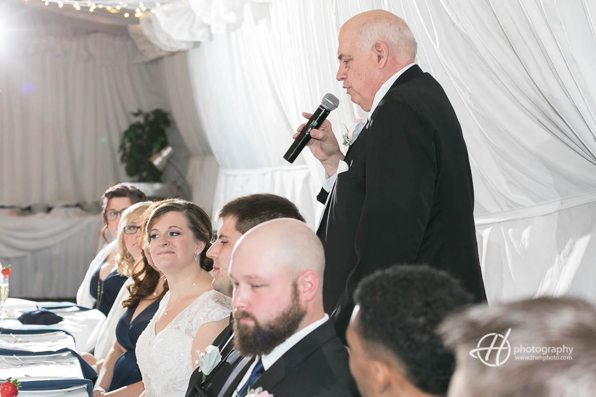 Father of the bride's speech.