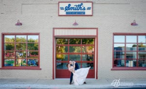 Zach and Marissa wedding photos Smith’s Central Garage in McHenry