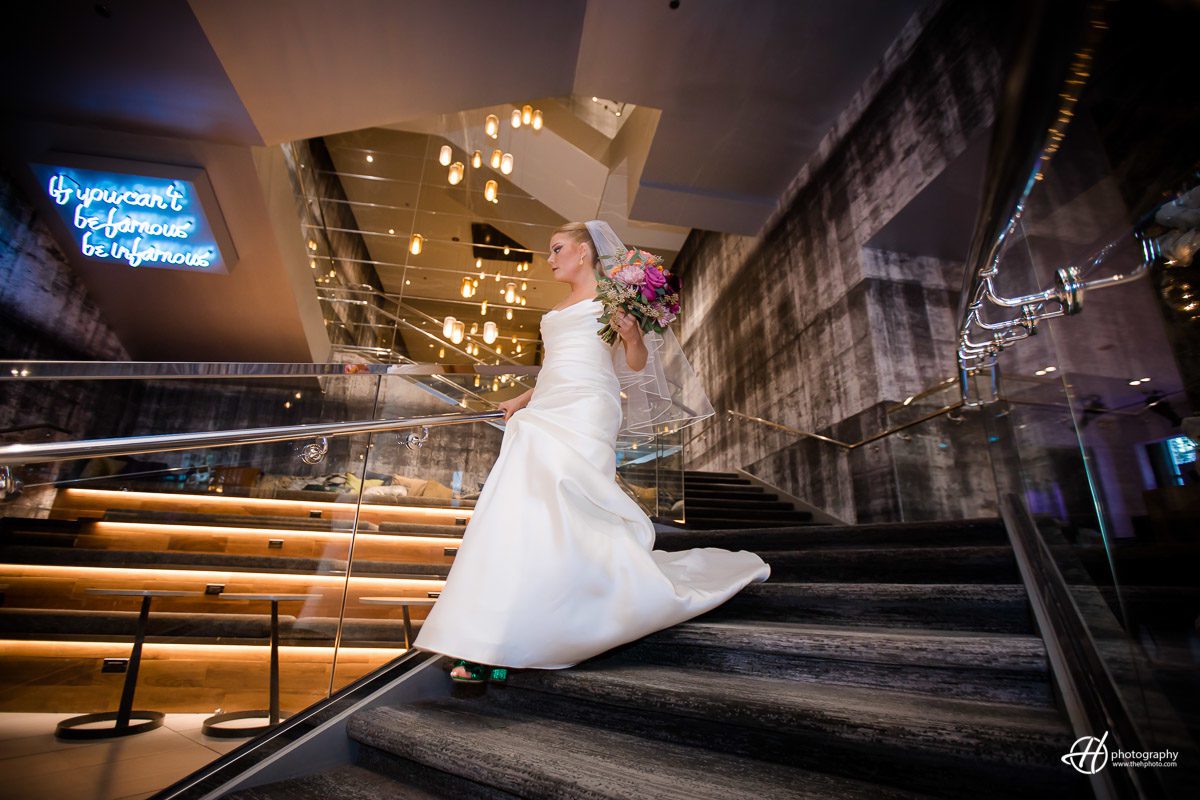 bride on the renaissance staircase 