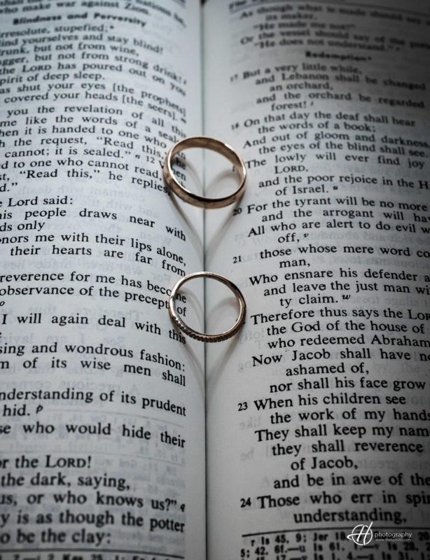 rings on bible