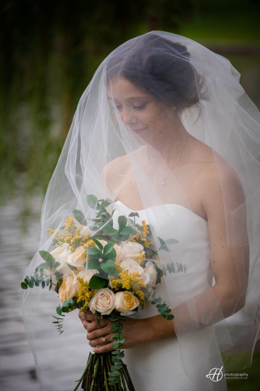 bride and veil 